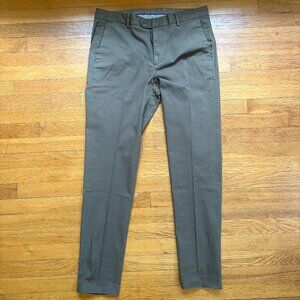 Bonobos Italian Stretch Men's Chinos - Green - 33" waist 32" length - Slim Taper